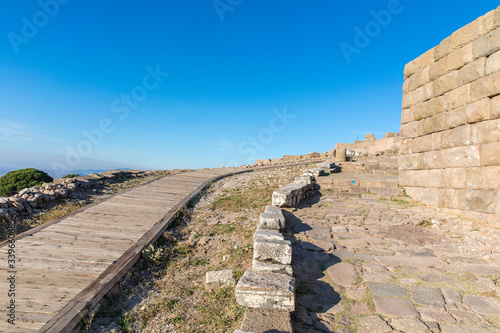 The ruins of the ancient city of Bergama in Turkey. 