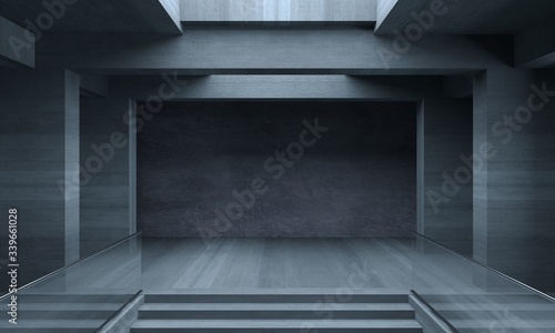 Background wallpaper concrete maze concept metro or secret laboratory