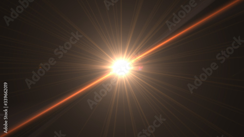 Modern lens flare red background streak rays (super high resolution) 