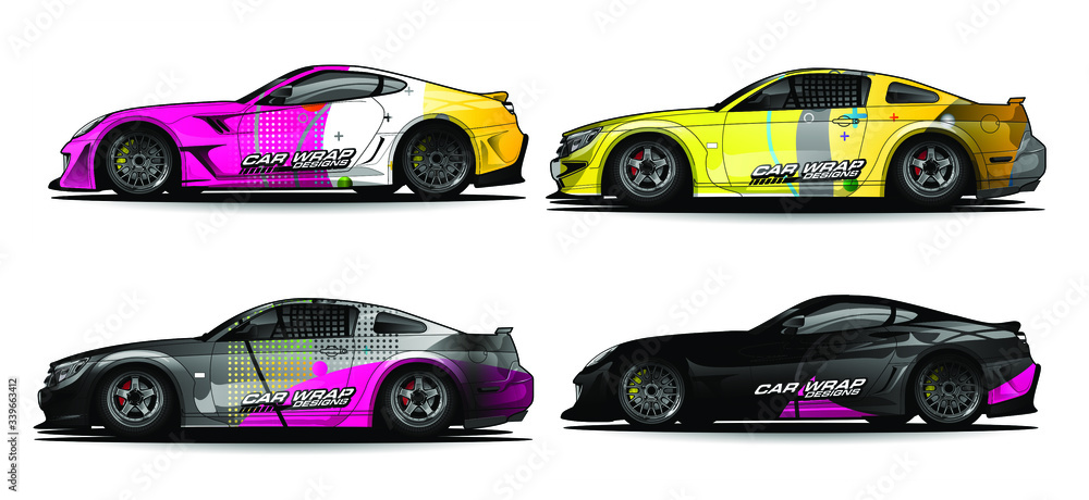 Car wrap graphic racing abstract strip and background for car wrap and vinyl sticker - Vector
Car wrap graphic racing abstract strip and background for car wrap and vinyl sticker - Vector