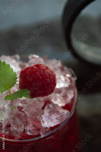 raspberry and yogurt