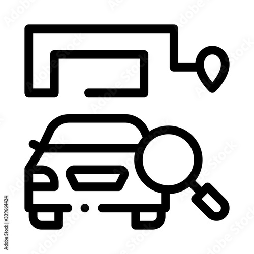 technical study of machine icon vector. technical study of machine sign. isolated contour symbol illustration