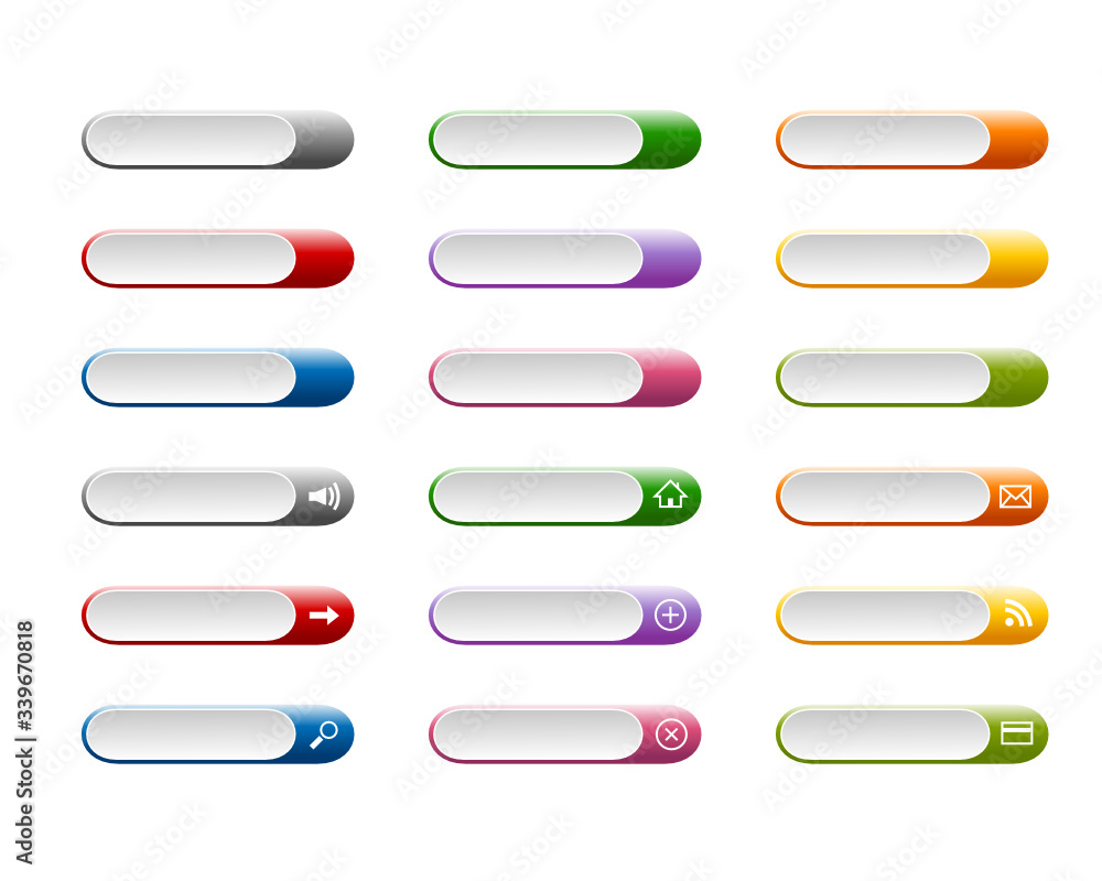 Obraz premium Buttons for web, vector