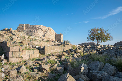 The ruins of the ancient city of Bergama in Turkey. 