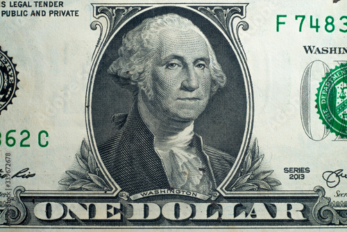 Washington on a dollar bill.