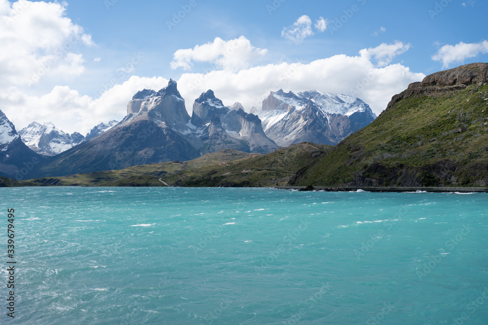 lake and mountains - torres del paine