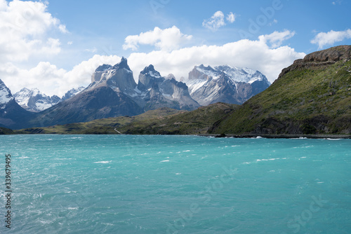 lake and mountains - torres del paine © daniel
