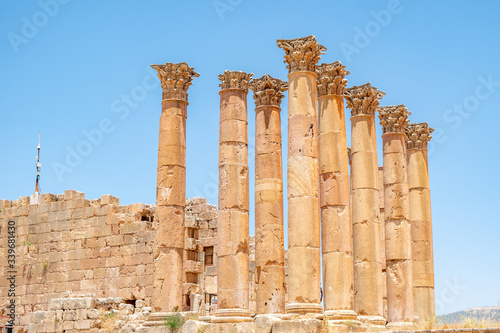 Ancient Roman Ruins at Gerasa in Jerash, Jordan