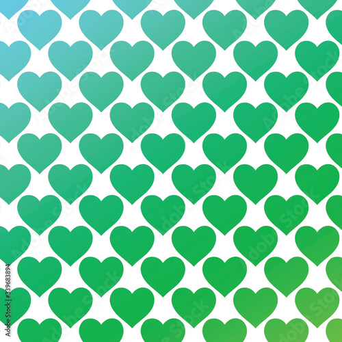 Seamless pattern with hearts