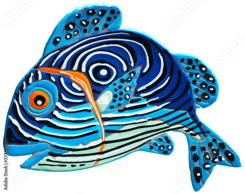 Colorful fish vector illustration photo