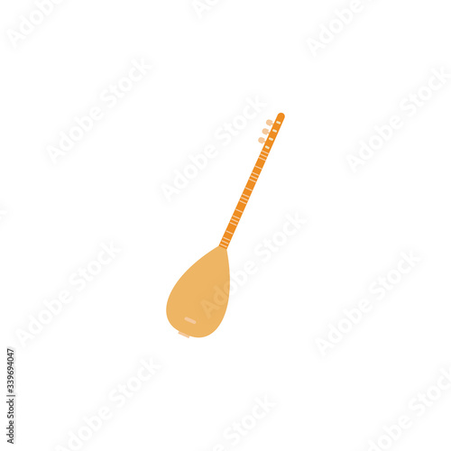 balalaika color illustration icon on white background