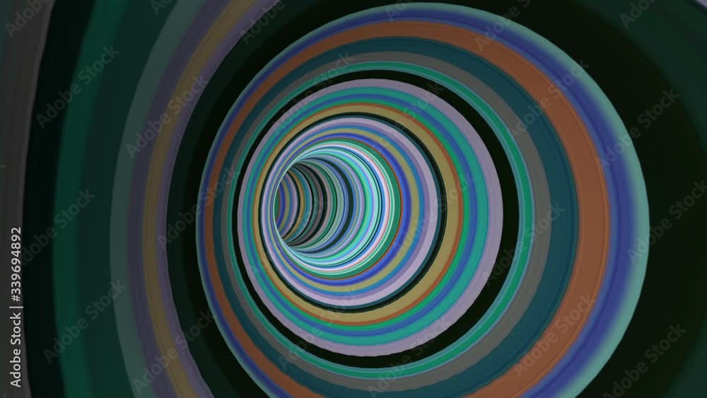 Travel Through A Colorful Stripes Tunnel. Travel Through A Colorful Stripes Tunnel.