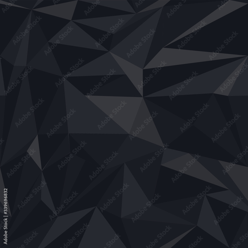 Black triangles shape background. Abstract haotic seamless pattern. Black triangles shape background. Abstract haotic seamless pattern.
