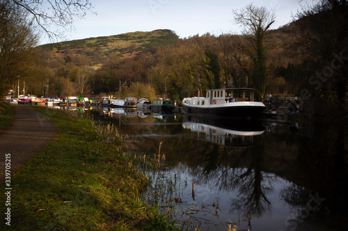 Barges on the Forth and Clyde Canal 