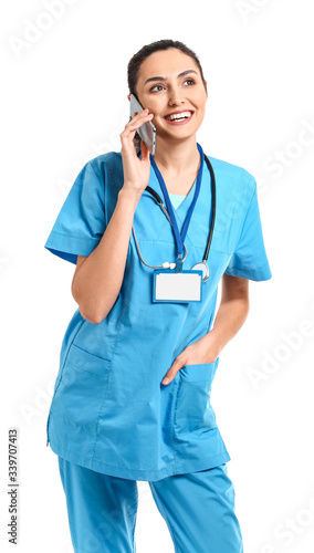 Portrait of young female do...