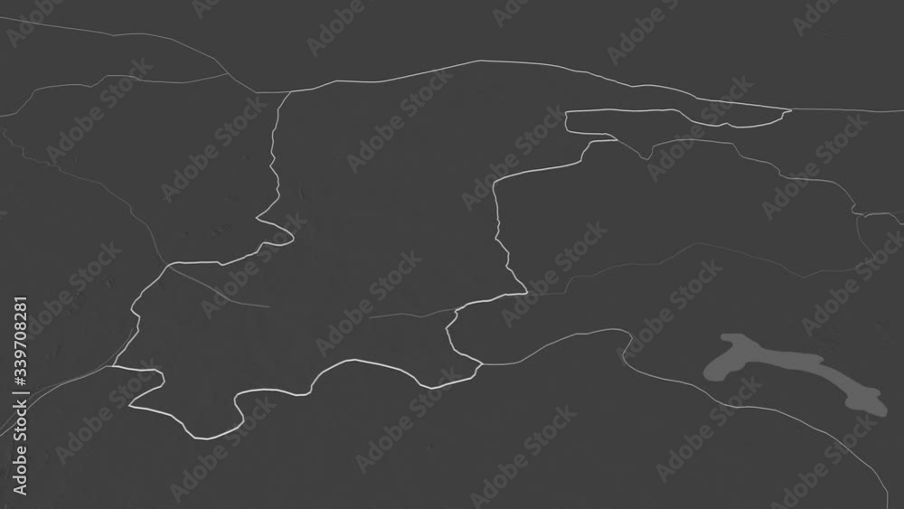 Katsina, state with its capital, zoomed and extruded on the bilevel map of Nigeria in the conformal Stereographic projection. Animation 3D Katsina, state with its capital, zoomed and extruded on the bilevel map of Nigeria in the conformal Stereographic projection. Animation 3D