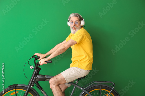Emotional elderly man with ...