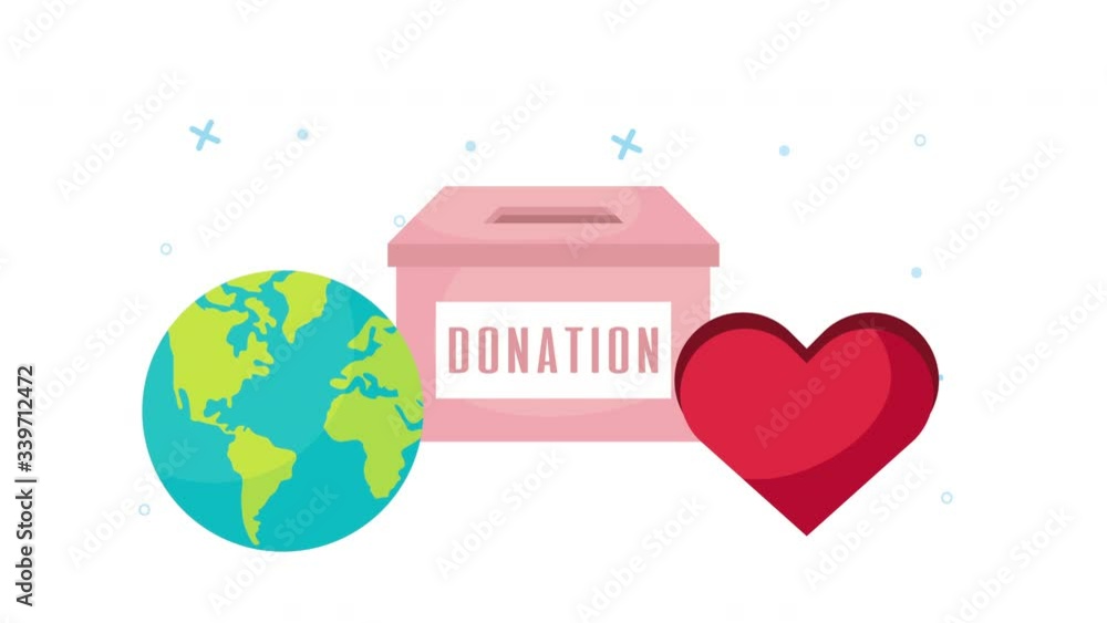 donation campaign for covid19 with box donation campaign for covid19 with box