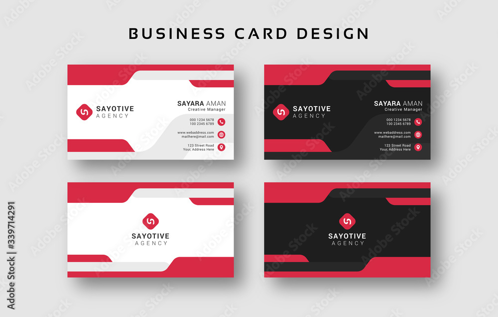 Multi purpose professional business card with abstract background Multi purpose professional business card with abstract background