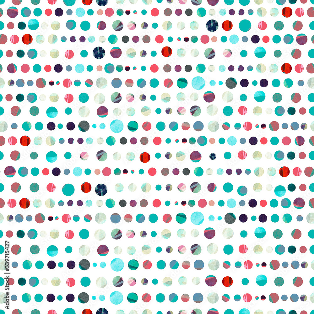 Abstract geometric pattern of circles.