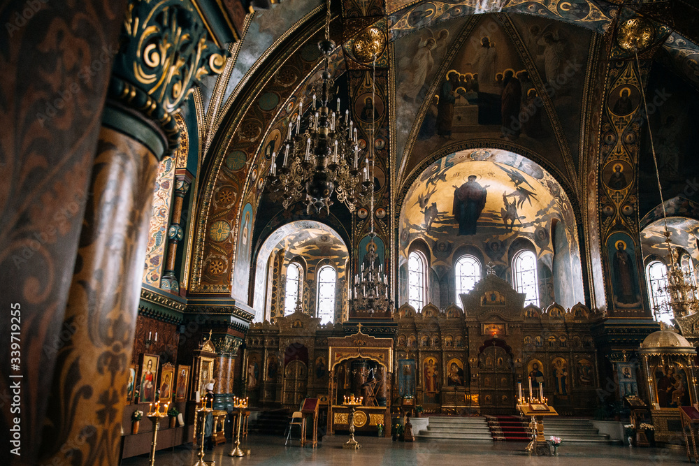 Russian church religion interior
