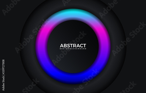 modern gradient bright color. geometric background. Abstract website landing page with circles illustration