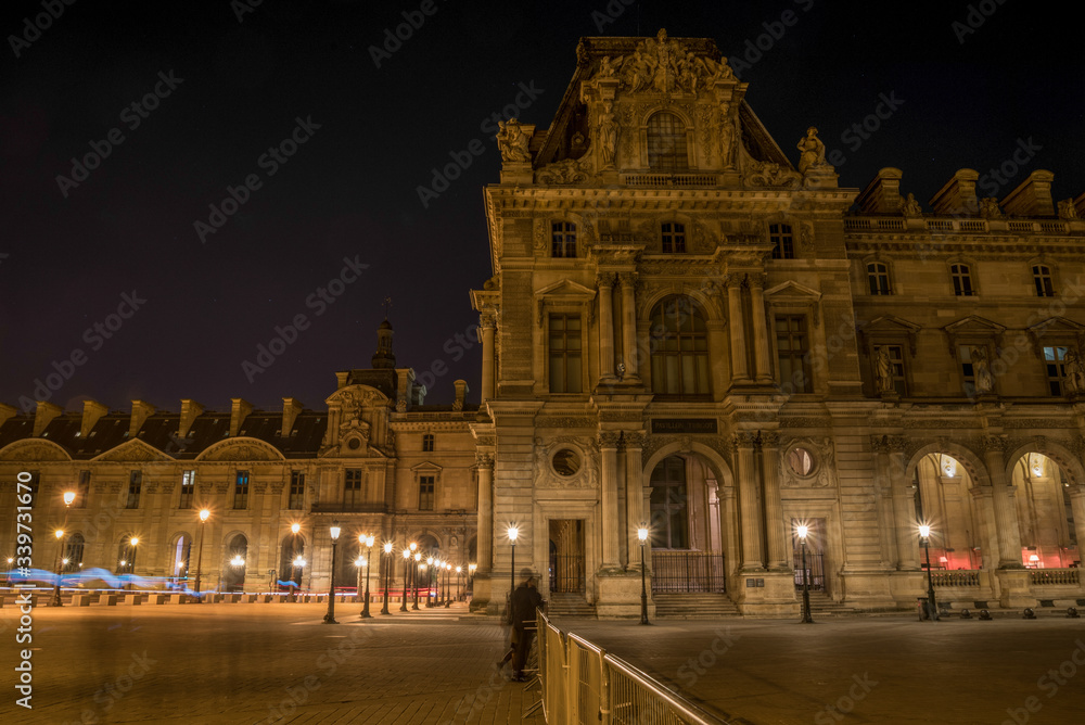 Louvre Palace at Night, Paris/France