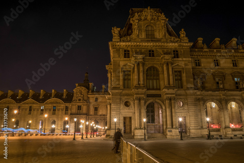 Louvre Palace at Night, Paris/France