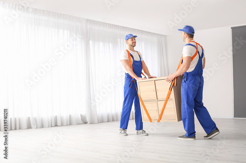 Loaders carrying furniture ...