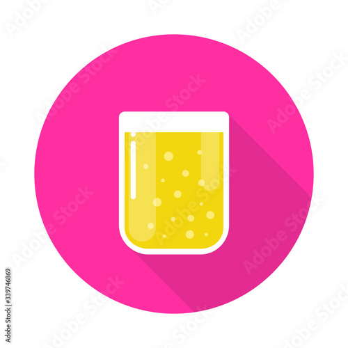 glass of juice vector icon