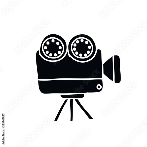 videocamera doodle icon