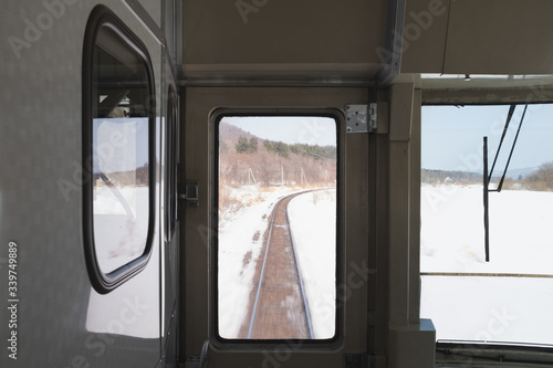 From the heavy snowfall Train operators have to reduce the speed and be very careful to reduce incidents.