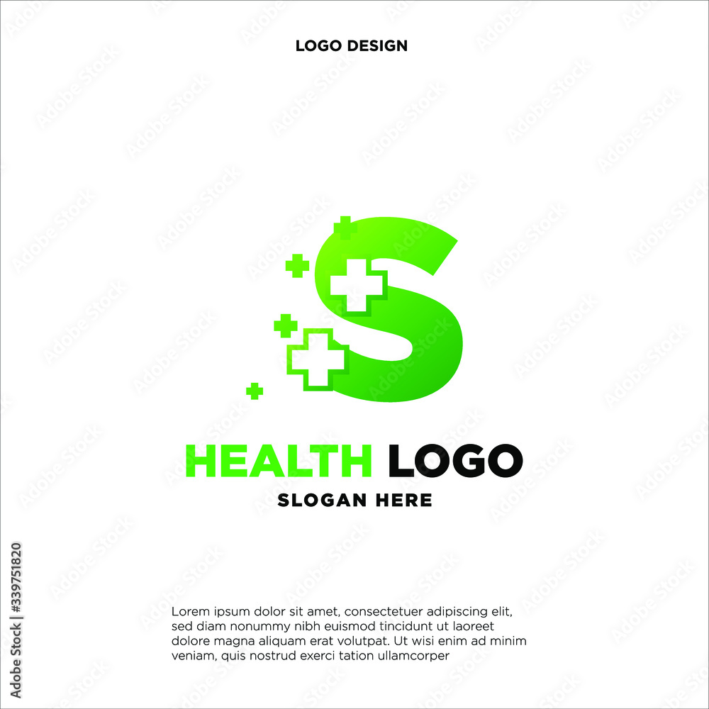 Letter S Pixel logo, Plus sign logo, Medical health care hospital symbol, Technology and digital logotype Letter S Pixel logo, Plus sign logo, Medical health care hospital symbol, Technology and digital logotype