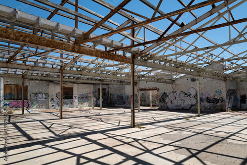 Abandoned derelict warehouse