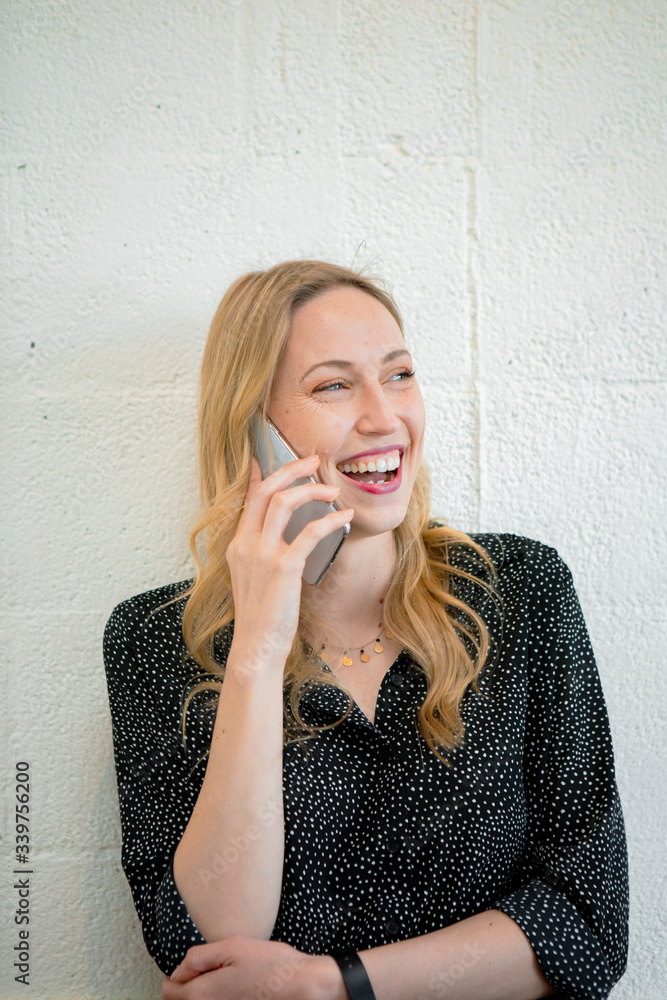 Woman on the phone Woman on the phone