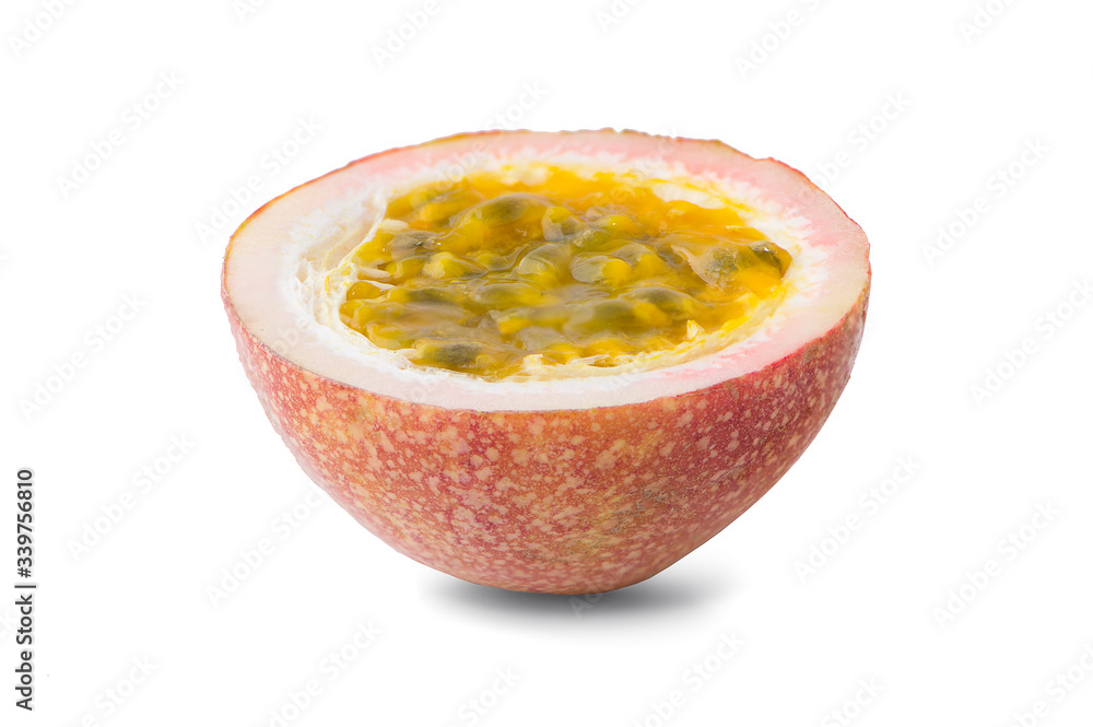 Passion fruit an isolated on the white background Passion fruit an isolated on the white background