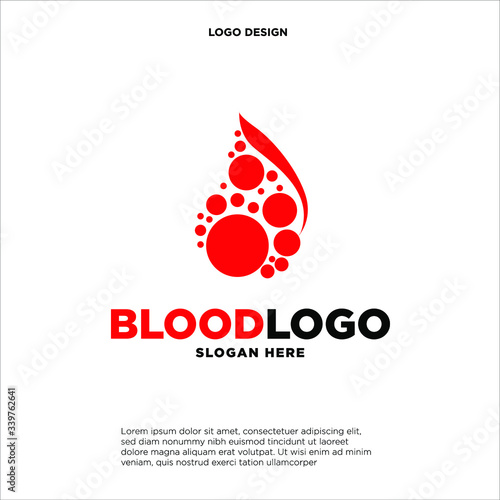 Blood Donor Logo designs template, Blood Donation Logo template vector