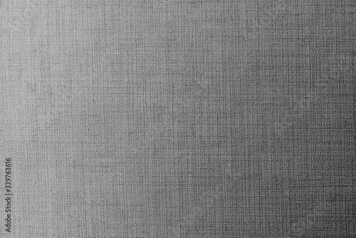 Weaved gray linen fabric