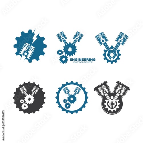 piston vector icon illustration design