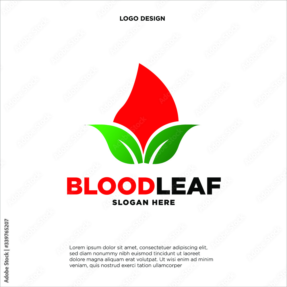 Obraz premium Blood Donor Logo designs template, Blood Donation Logo template vector