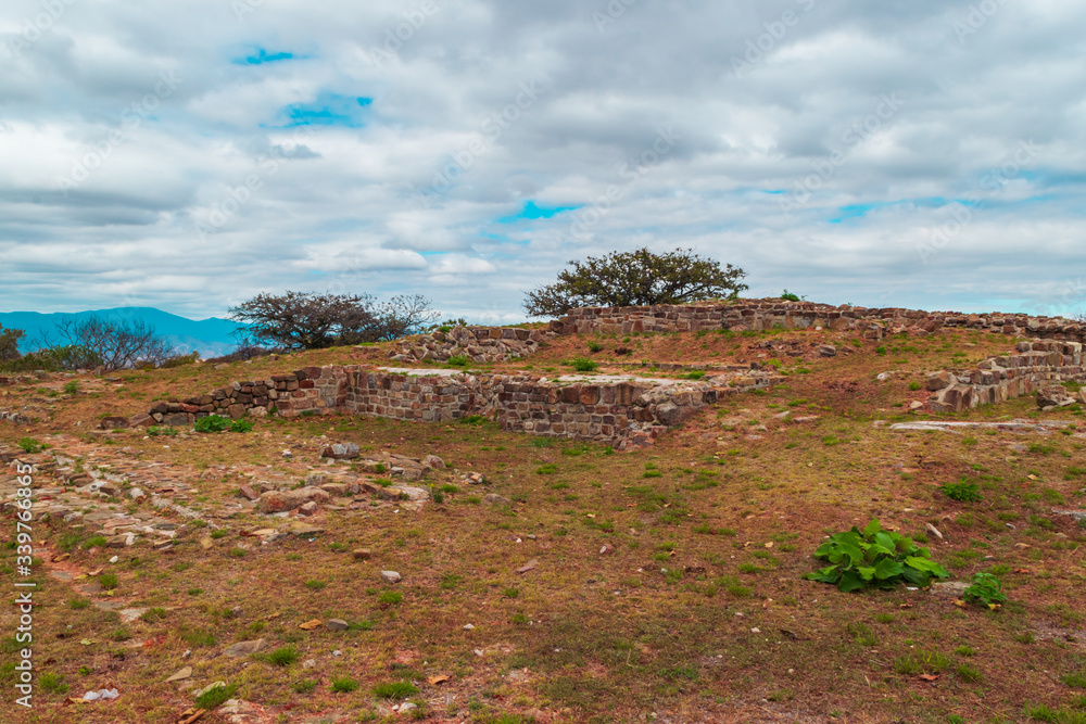 Fullshot view of monte Alban ruins Fullshot view of monte Alban ruins