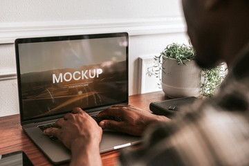 Laptop screen mockup