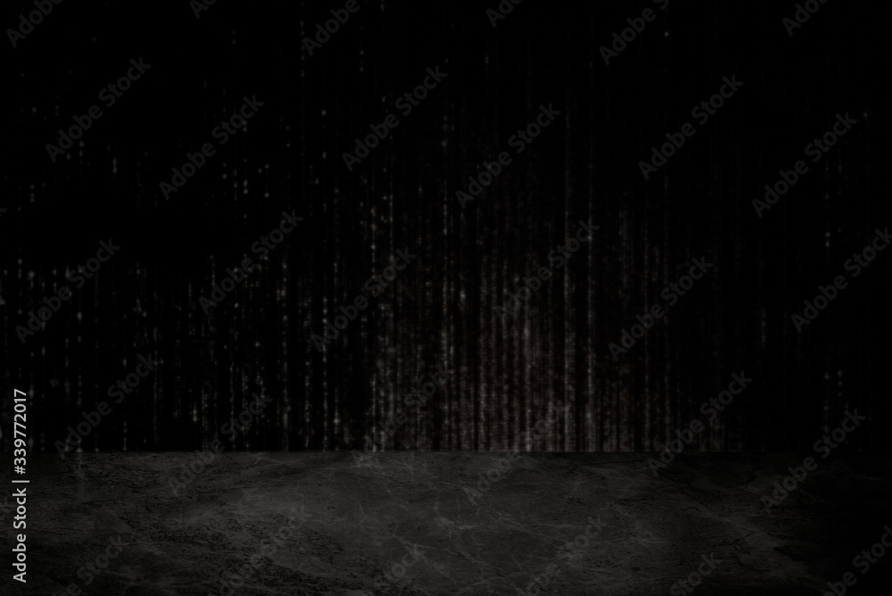 Black wall product background
