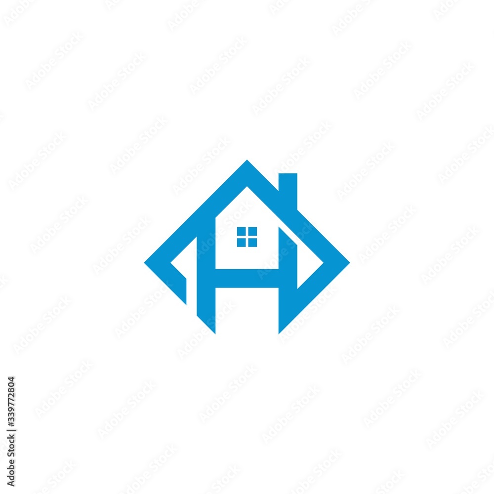 vector logo with modern construction shapes and letters vector logo with modern construction shapes and letters