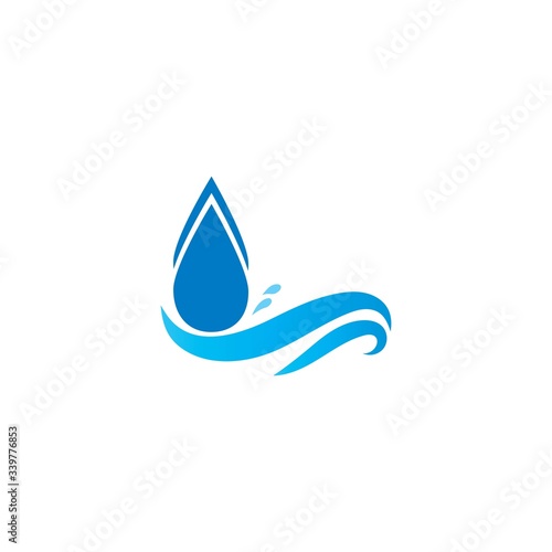 Water Wave symbol and icon Logo Template