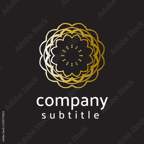 ornament logo gold and silver