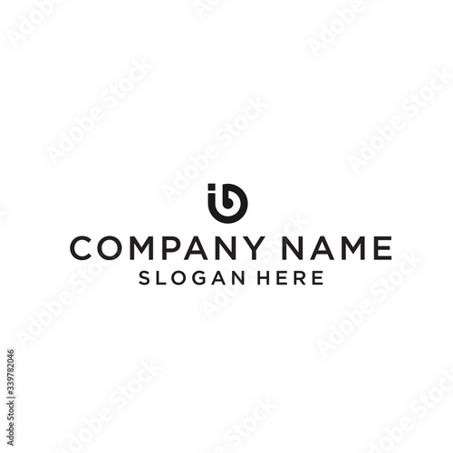 bi logo icon design vector