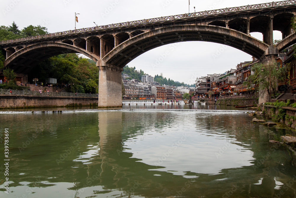 Obraz premium Scenery of phoenix ancient city, xiangxi, China
