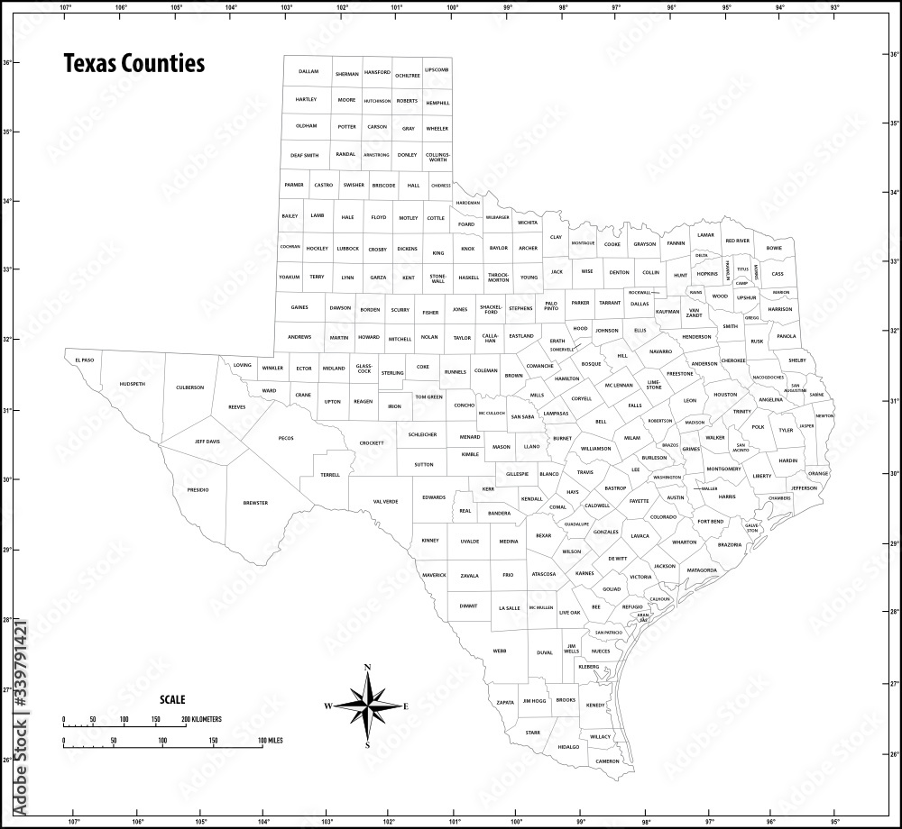 state outline administrative and political vector map in black and white