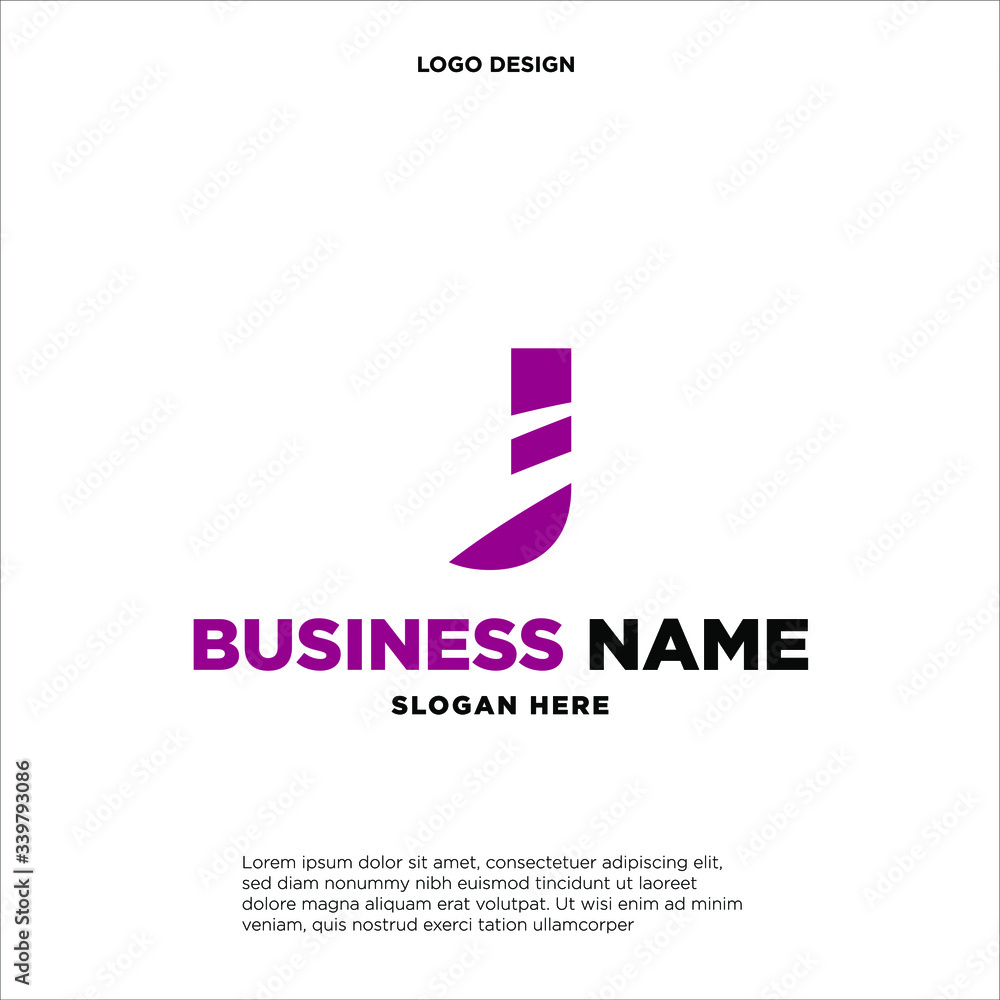 J initial company pink swoosh logo J initial company pink swoosh logo